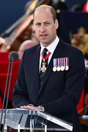 William gave a moving speech at the commemorations