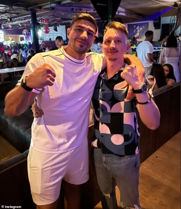 Tommy was later pictured partying and posing with fans at INclusive nightclub in Macedonia - amid claims he cheated on his fiancée during a trip there