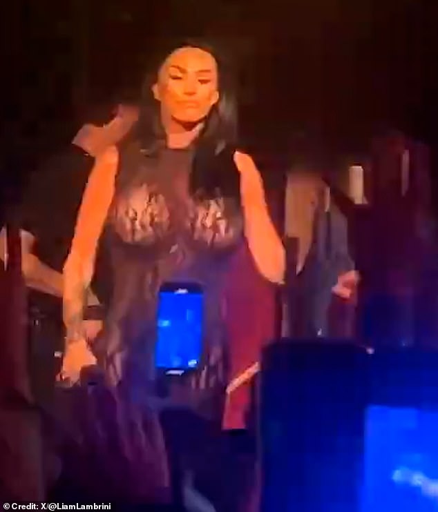 Fans in Manchester's biggest LGBTQ bar were seen going wild as they celebrated Katie's performance