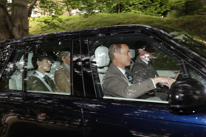 The Royal family attends a morning service at Crathie Church on the Balmoral Estate.