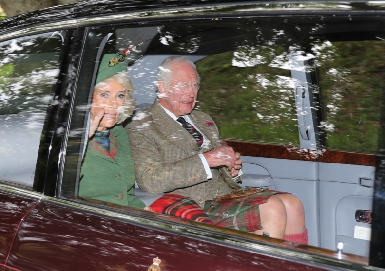 King Charles and Queen Camilla accompanied Princess Kate and Prince William to church.